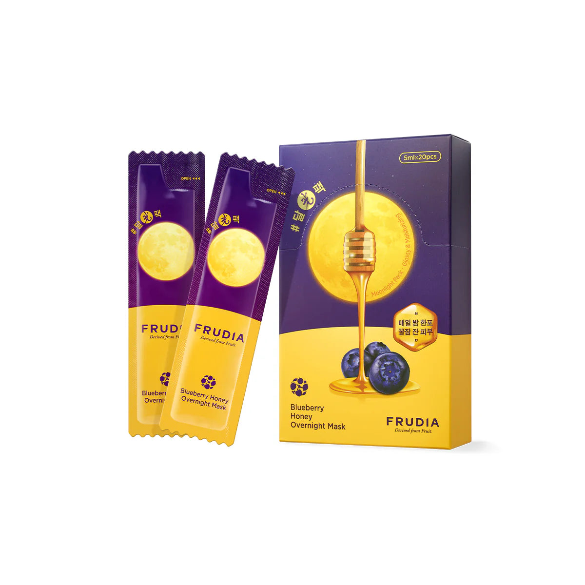 (20 buc) Mască Noapte Frudia Blueberry Honey 5ml*20