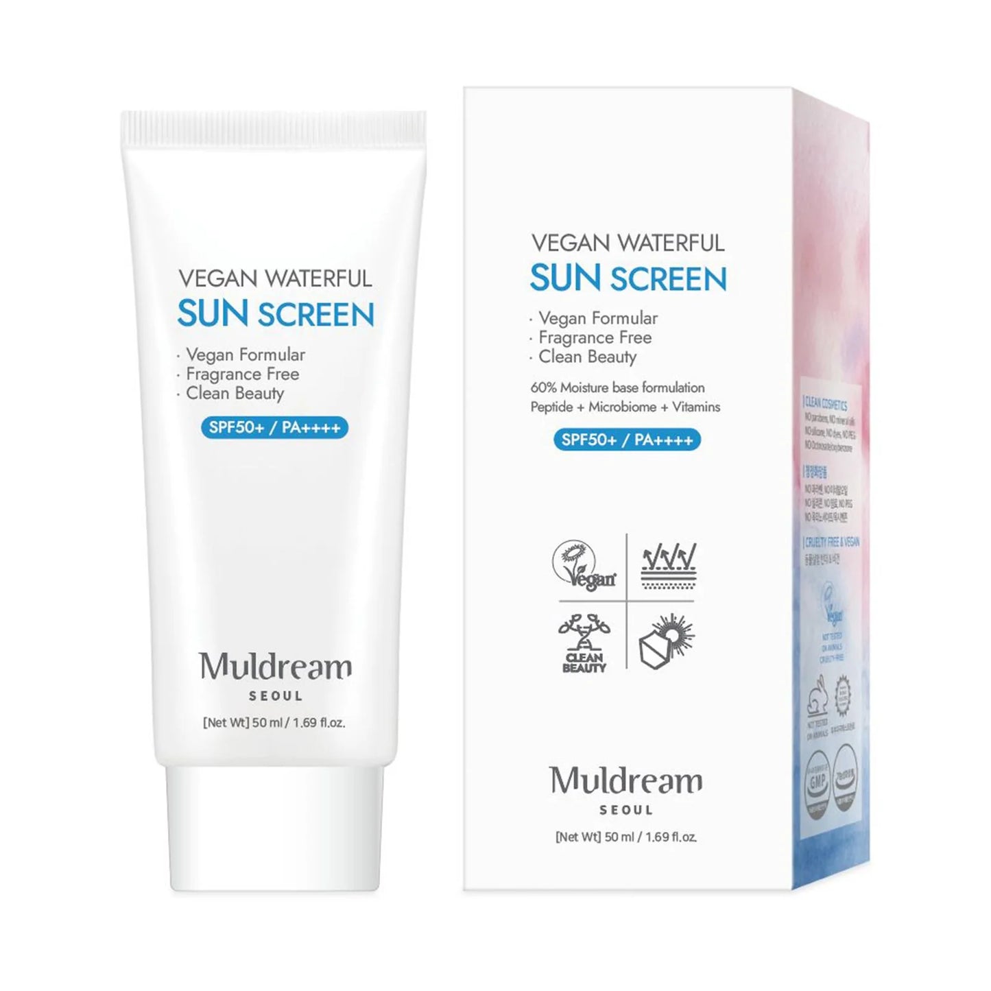 Muldream Seoul Premium biome Sun Cream Crema Solară pentru Ten Sensibil SPF50+/PA++ 50ml