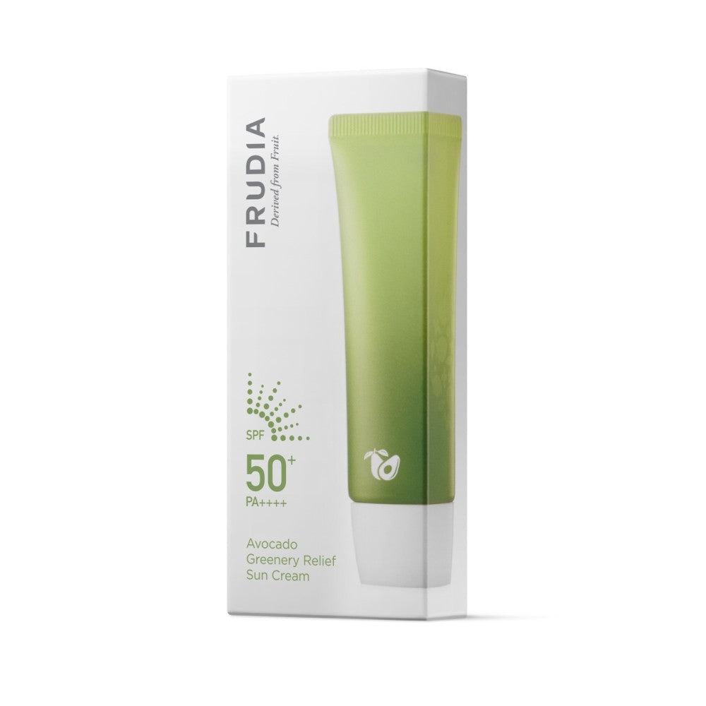 Frudia Avocado Greenery Relief Cremă solară protectoare hidratantă pentru piele sensibilă SPF 50+ 50 grame
